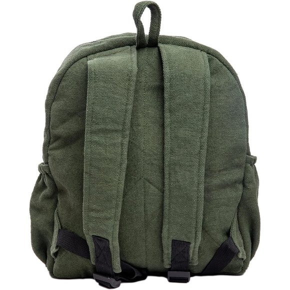 Women Men Green Organic Hemp Backpack Bag main image 6